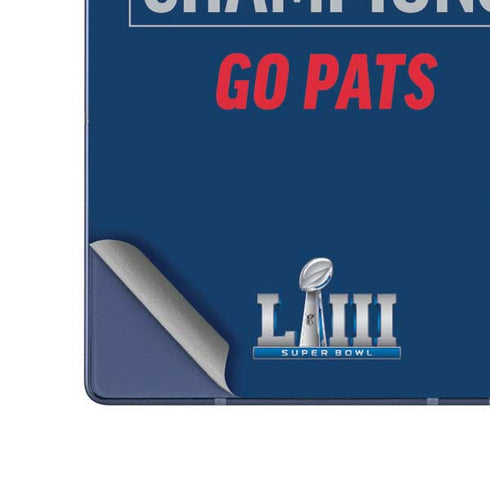 NFL Super Bowl LIII Champions Go Pats Galaxy Z Fold6 Skin