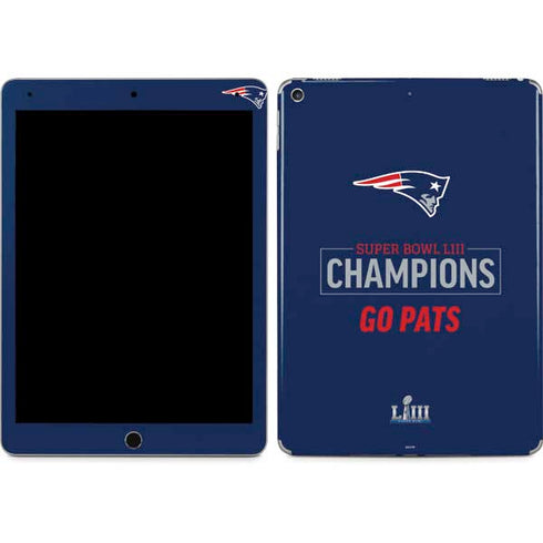 NFL Super Bowl LIII Champions Go Pats iPad Skins