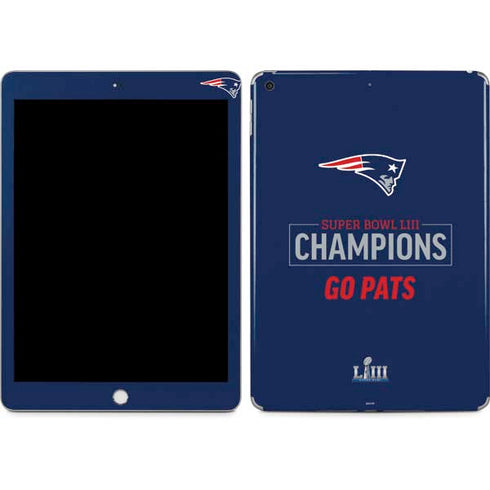 NFL Super Bowl LIII Champions Go Pats Apple iPad Skin