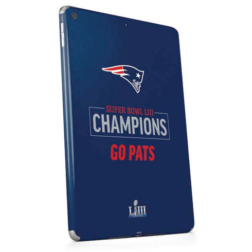 NFL Super Bowl LIII Champions Go Pats Apple iPad Skin