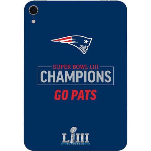 NFL Super Bowl LIII Champions Go Pats Apple iPad Mini Skin