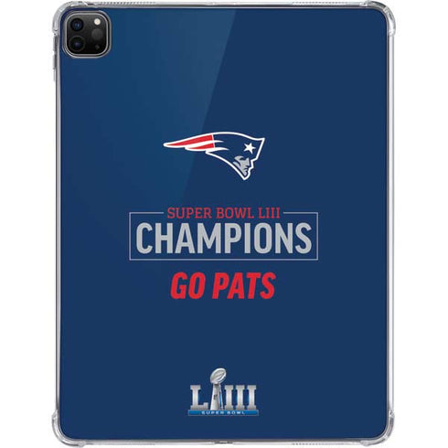 NFL Super Bowl LIII Champions Go Pats iPad Pro 11in (2024) Clear Case