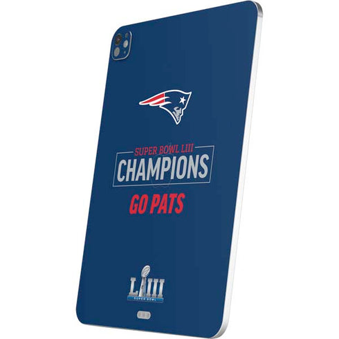 NFL Super Bowl LIII Champions Go Pats iPad Pro 13in M4 (2024) Skin