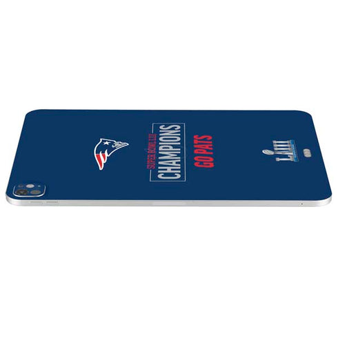 NFL Super Bowl LIII Champions Go Pats iPad Pro 13in M4 (2024) Skin