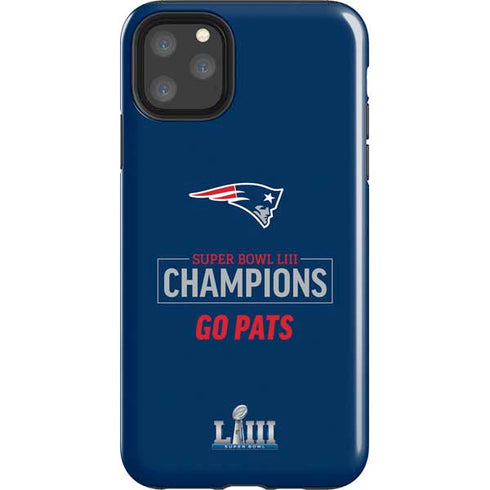 NFL Super Bowl LIII Champions Go Pats iPhone Cases