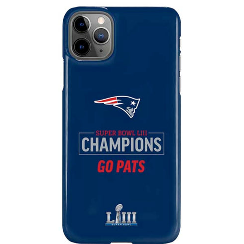 NFL Super Bowl LIII Champions Go Pats iPhone Cases