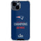 NFL Super Bowl LIII Champions Go Pats iPhone 15 Clear Case