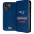 NFL Super Bowl LIII Champions Go Pats iPhone 15 Folio Case