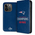 NFL Super Bowl LIII Champions Go Pats iPhone 15 Pro Folio Case