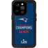NFL Super Bowl LIII Champions Go Pats iPhone 15 Pro Waterproof Case