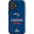 NFL Super Bowl LIII Champions Go Pats iPhone 16 Impact Case