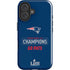 NFL Super Bowl LIII Champions Go Pats iPhone 16 Plus Impact Case
