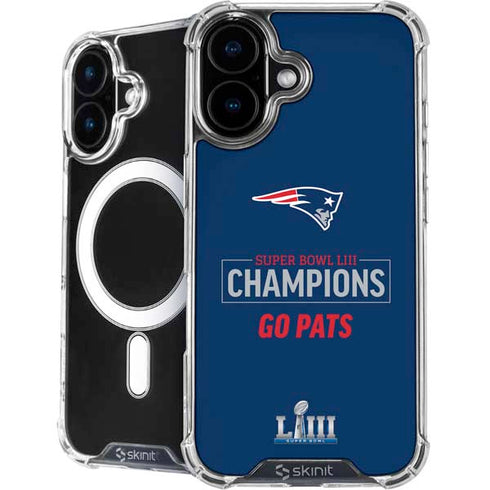 NFL Super Bowl LIII Champions Go Pats iPhone 16 Plus MagSafe Case