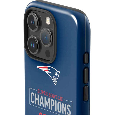 NFL Super Bowl LIII Champions Go Pats iPhone 16 Pro Impact Case