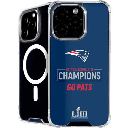 NFL Super Bowl LIII Champions Go Pats iPhone 16 Pro Max MagSafe Case
