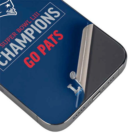 NFL Super Bowl LIII Champions Go Pats iPhone 16 Pro Max Skin