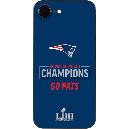 NFL Super Bowl LIII Champions Go Pats iPhone 16e Skin