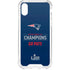 NFL Super Bowl LIII Champions Go Pats iPhone XS Clear Case