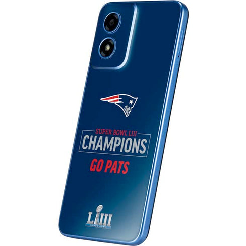 NFL Super Bowl LIII Champions Go Pats Moto G Play 4G (2024) Skin