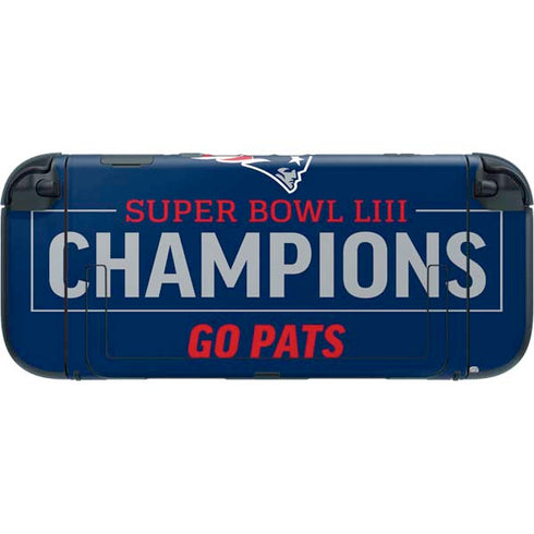 NFL Super Bowl LIII Champions Go Pats Nintendo Switch 2 (2025) with Joy-Con Skin
