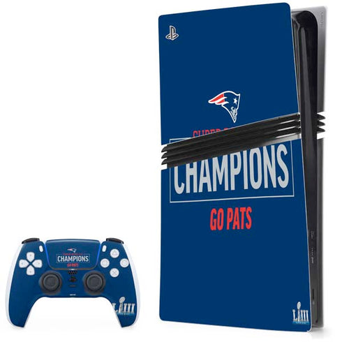 NFL Super Bowl LIII Champions Go Pats PlayStation PS5 Skins