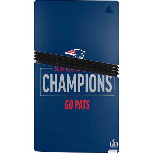 NFL Super Bowl LIII Champions Go Pats PS5 Pro Console Skin