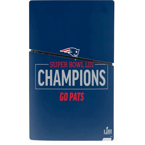 NFL Super Bowl LIII Champions Go Pats PS5 Slim Digital Edition Console Skin