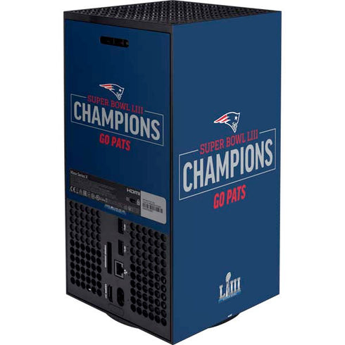 NFL Super Bowl LIII Champions Go Pats Xbox Series X Bundle Skin
