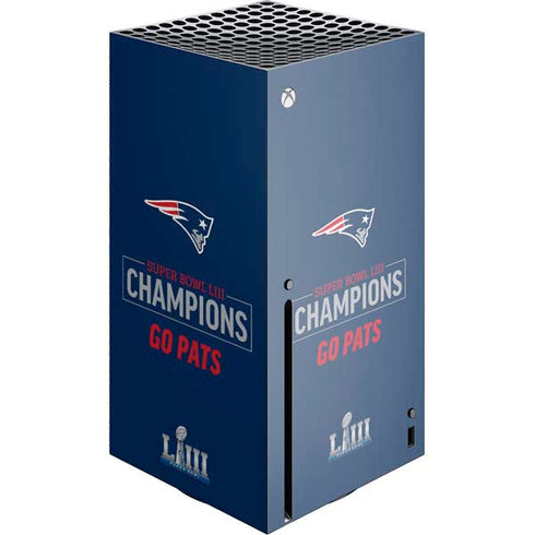 NFL Super Bowl LIII Champions Go Pats Xbox Series X Skins