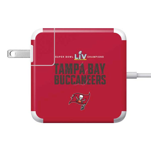NFL Super Bowl LV Champions Tampa Bay Buccaneers 85W Power Adapter (15 and 17 inch MacBook Pro Charger) Skin