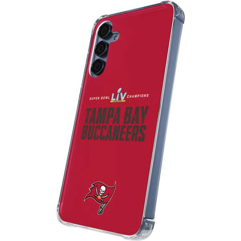 NFL Super Bowl LV Champions Tampa Bay Buccaneers Galaxy A35 5G Clear Case