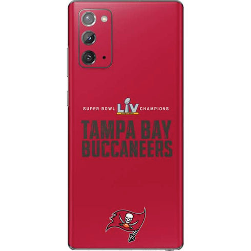 NFL Super Bowl LV Champions Tampa Bay Buccaneers Galaxy Note20 5G Skin