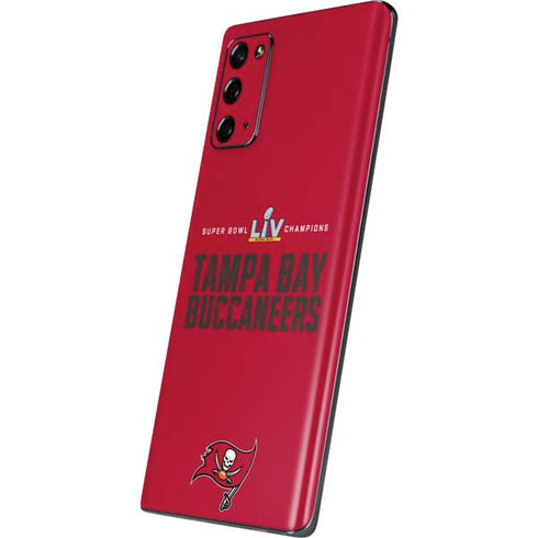 NFL Super Bowl LV Champions Tampa Bay Buccaneers Galaxy Note20 5G Skin