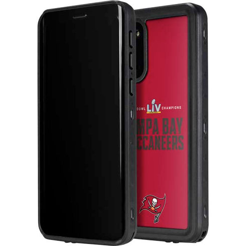 NFL Super Bowl LV Champions Tampa Bay Buccaneers Galaxy S20 Plus Waterproof Case