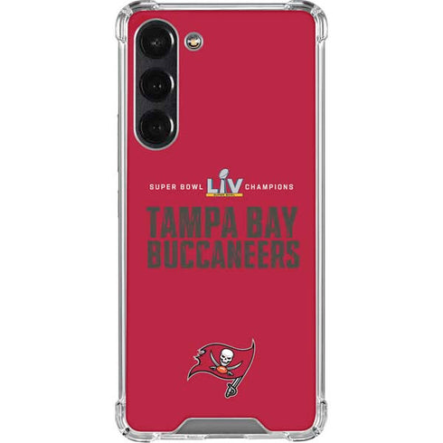 NFL Super Bowl LV Champions Tampa Bay Buccaneers Galaxy S24 FE Clear Case