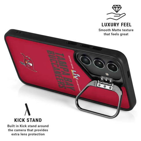 NFL Super Bowl LV Champions Tampa Bay Buccaneers Galaxy S24 Kickstand Case