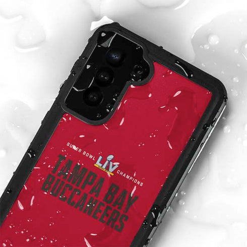 NFL Super Bowl LV Champions Tampa Bay Buccaneers Galaxy S24 Plus Waterproof Case