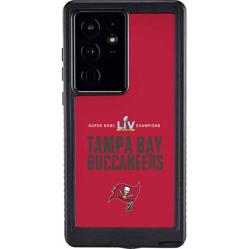 NFL Super Bowl LV Champions Tampa Bay Buccaneers Galaxy S24 Ultra Waterproof Case