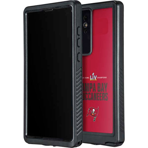 NFL Super Bowl LV Champions Tampa Bay Buccaneers Galaxy S24 Ultra Waterproof Case
