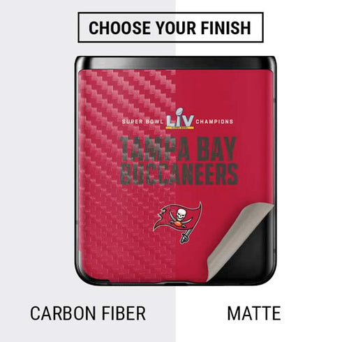 NFL Super Bowl LV Champions Tampa Bay Buccaneers Galaxy Z Flip Skin