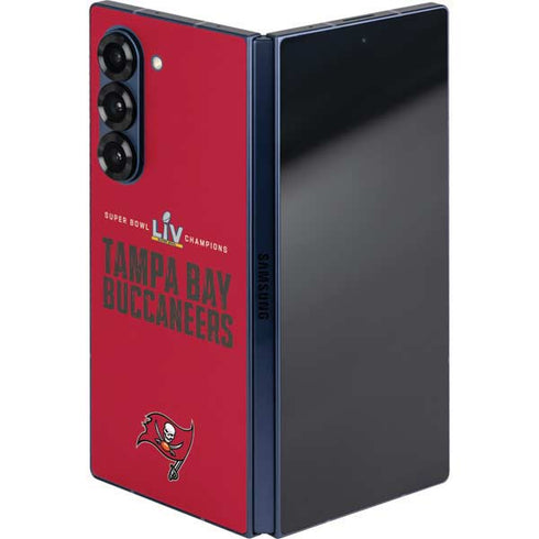 NFL Super Bowl LV Champions Tampa Bay Buccaneers Galaxy Z Fold6 Skin