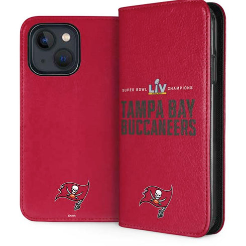 NFL Super Bowl LV Champions Tampa Bay Buccaneers iPhone 15 Folio Case