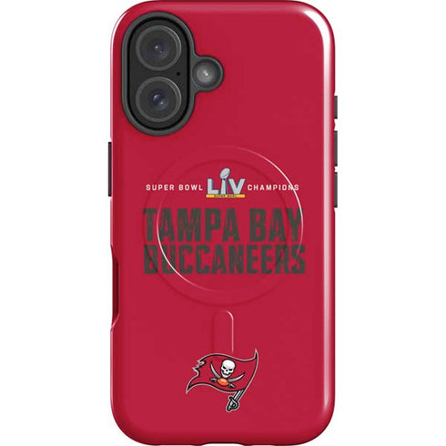 NFL Super Bowl LV Champions Tampa Bay Buccaneers iPhone 16 Magsafe Impact Case