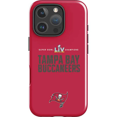 NFL Super Bowl LV Champions Tampa Bay Buccaneers iPhone 16 Pro Impact Case