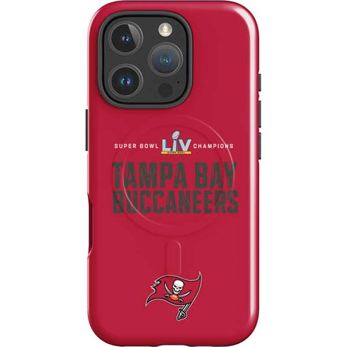 NFL Super Bowl LV Champions Tampa Bay Buccaneers iPhone 16 Pro Max Magsafe Impact Case