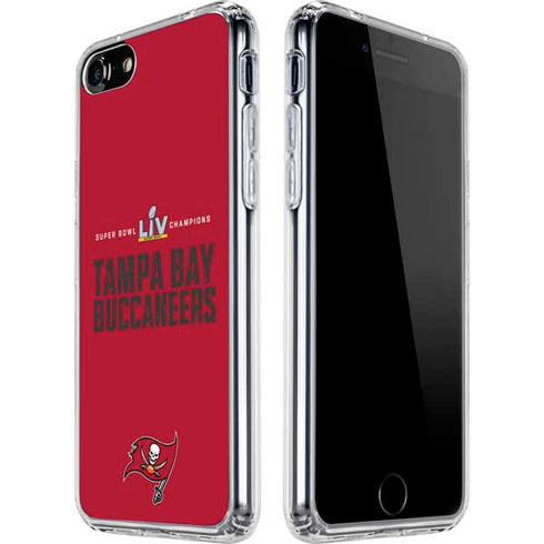 NFL Super Bowl LV Champions Tampa Bay Buccaneers iPhone SE (2nd & 3rd Gen) Clear Case
