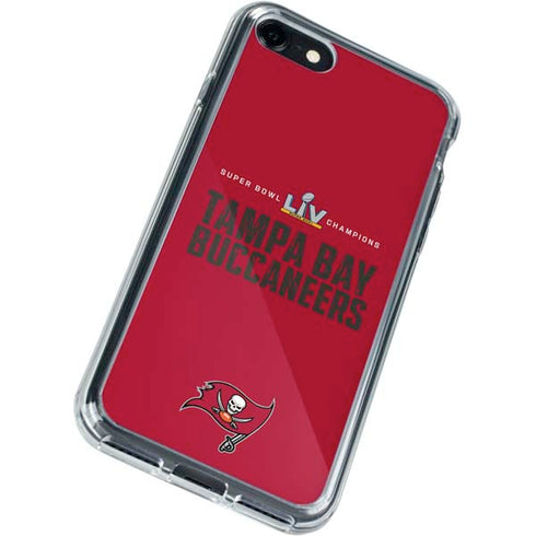 NFL Super Bowl LV Champions Tampa Bay Buccaneers iPhone SE (2nd & 3rd Gen) Clear Case