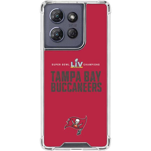 NFL Super Bowl LV Champions Tampa Bay Buccaneers Moto G Stylus 5G (2025) Clear Case