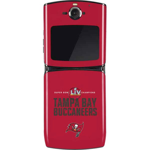 NFL Super Bowl LV Champions Tampa Bay Buccaneers Motorola RAZR Skin