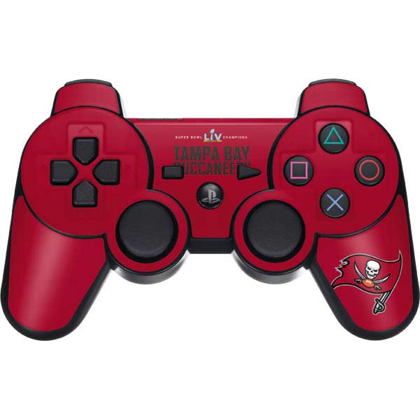 Super Bowl LV Champions Tampa Bay Buccaneers PS3 Dual Shock wireless controller Skin NFL Skinit